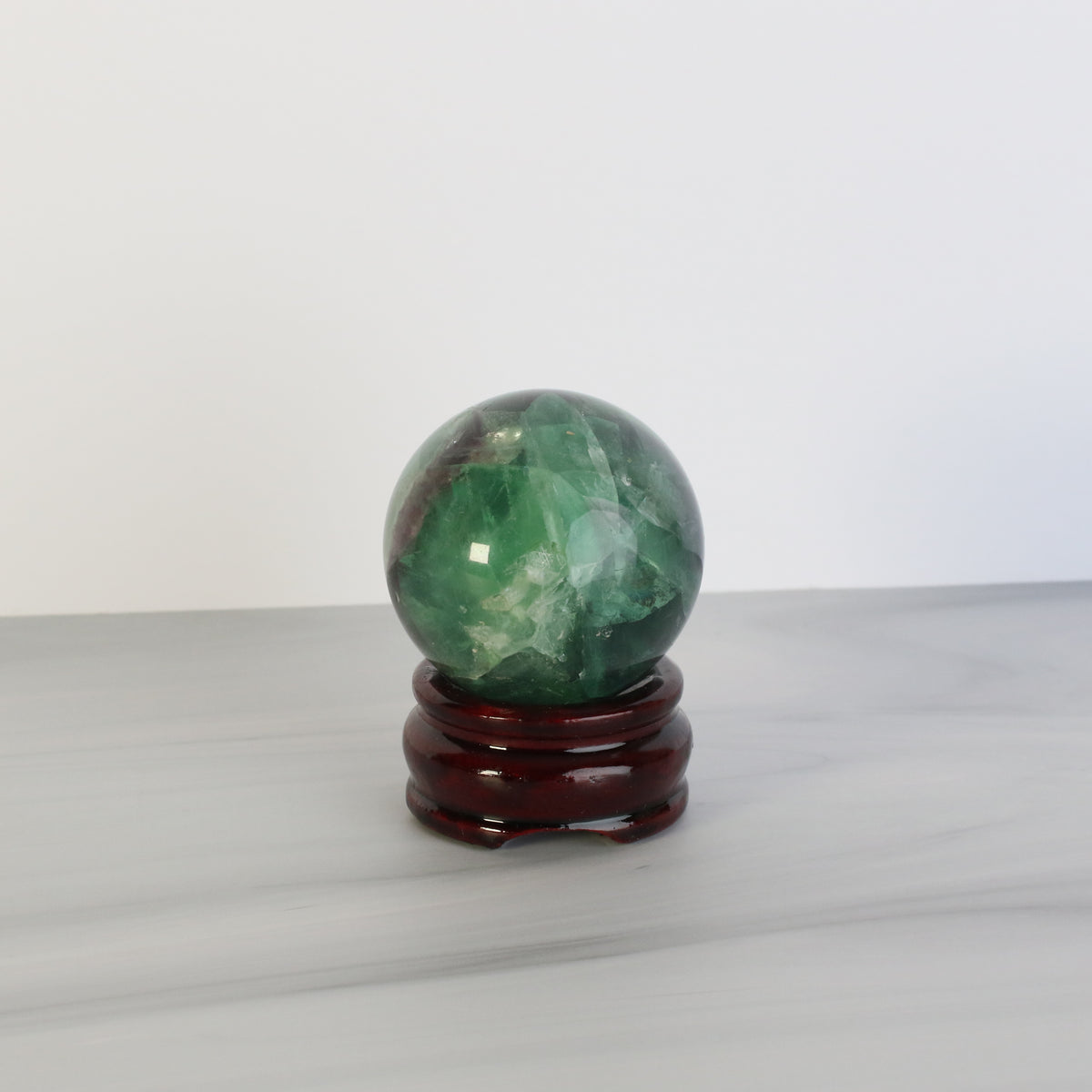 Green Fluorite Sphere