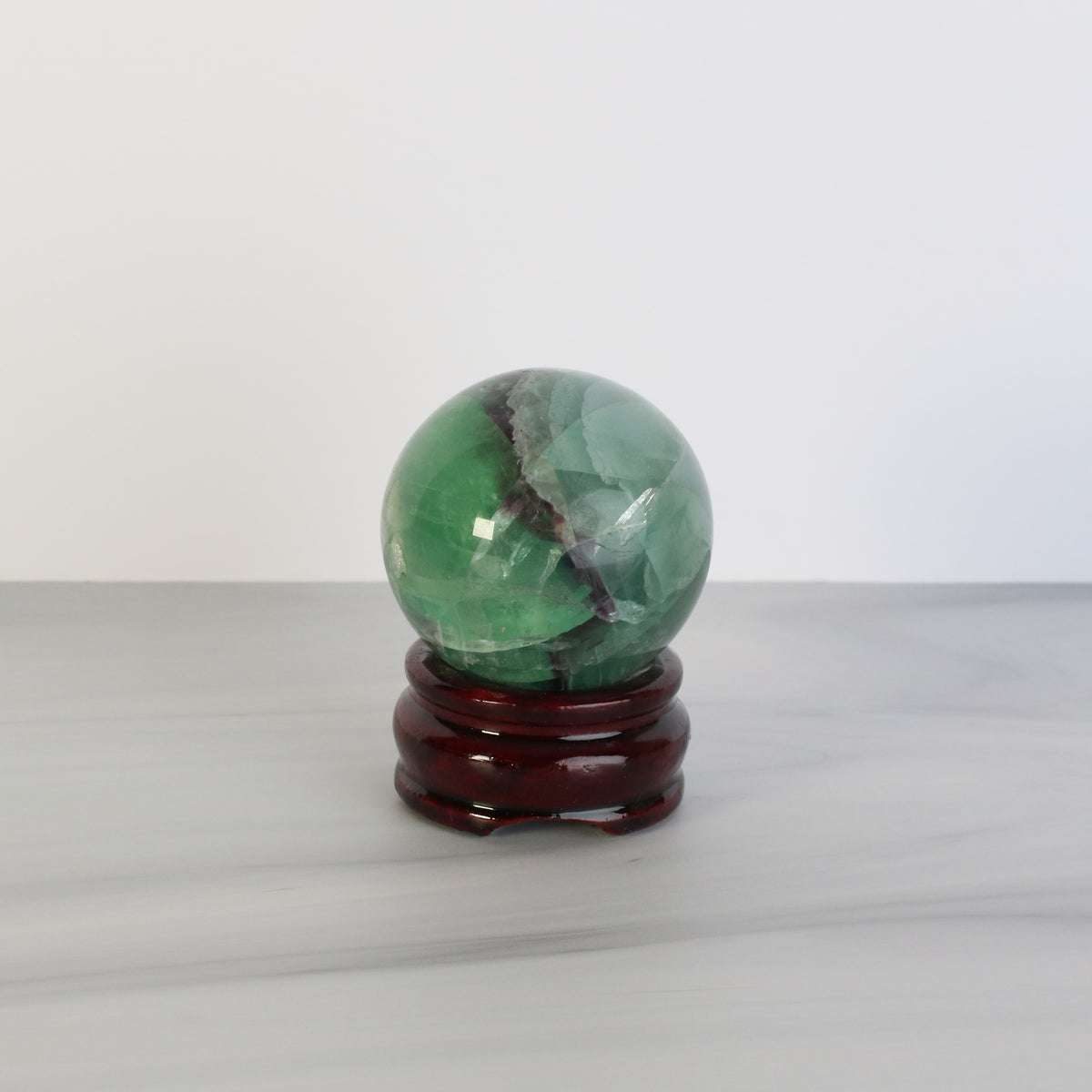 Green Fluorite Sphere
