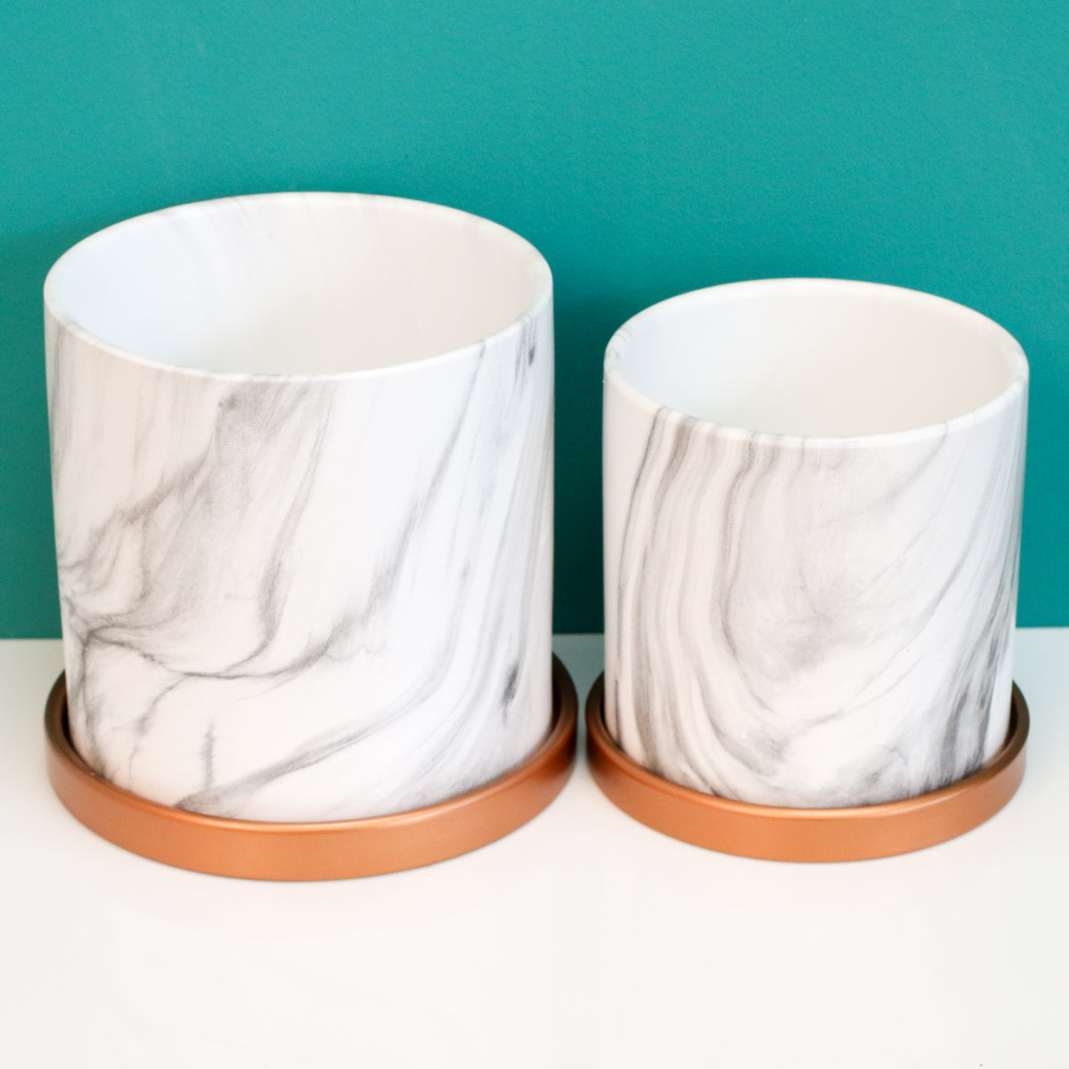 Ceramic Marble Planter 