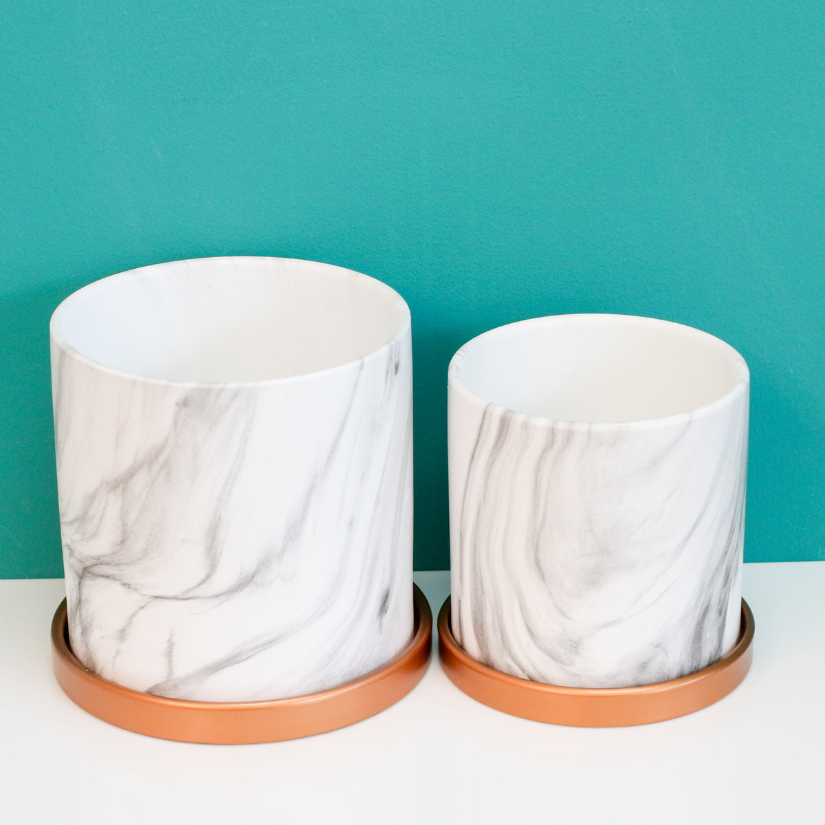  Ceramic Marble Planter 