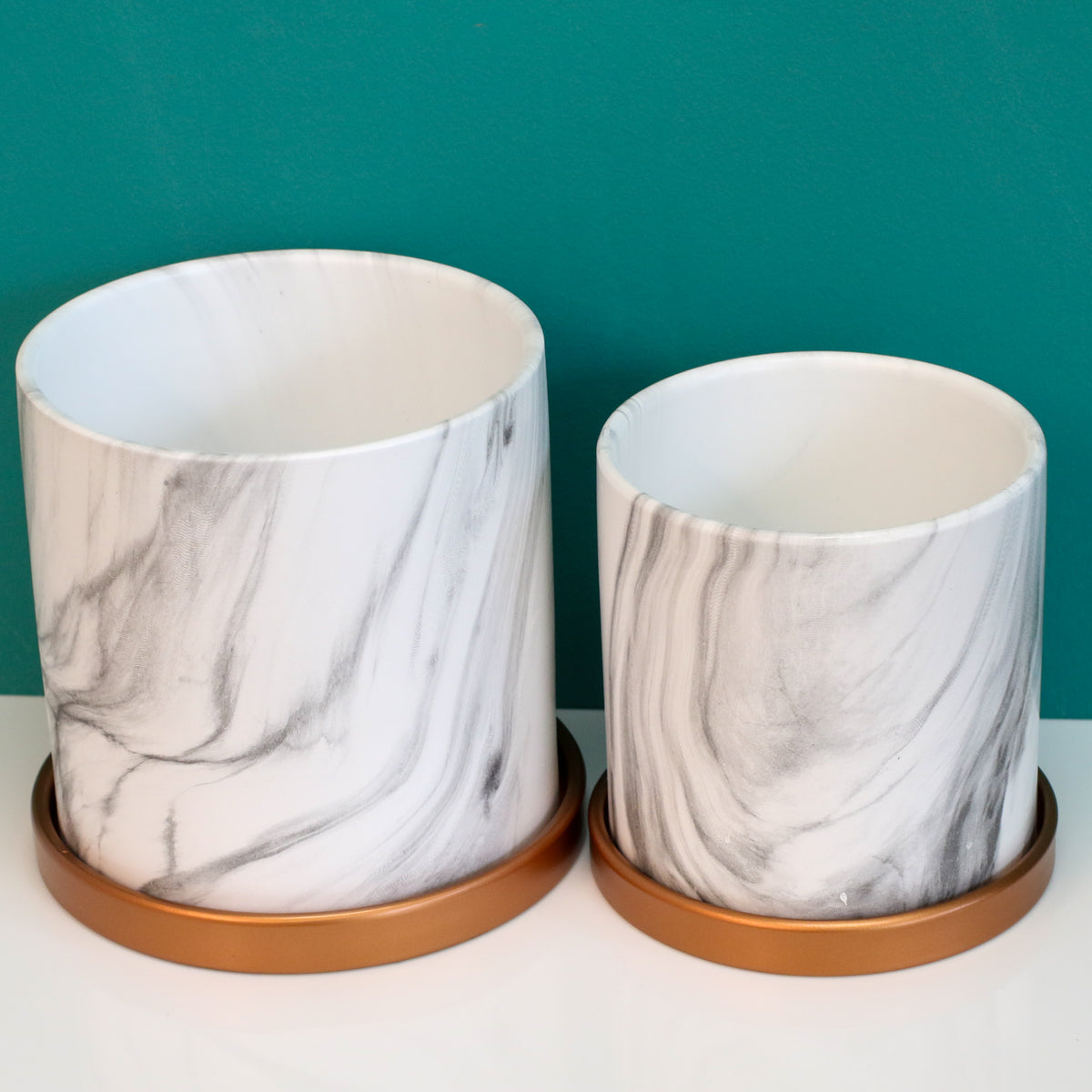  Ceramic Marble Planter 