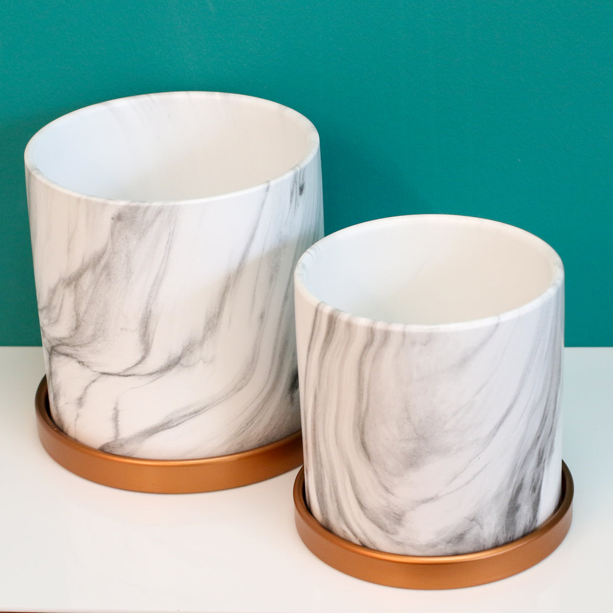 Ceramic Marble Planter 