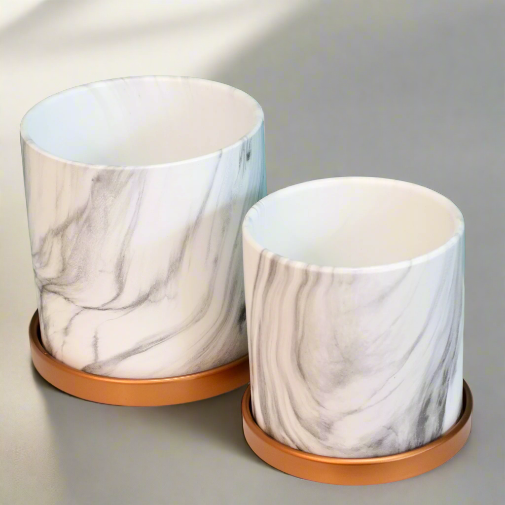  Ceramic Marble Planter 