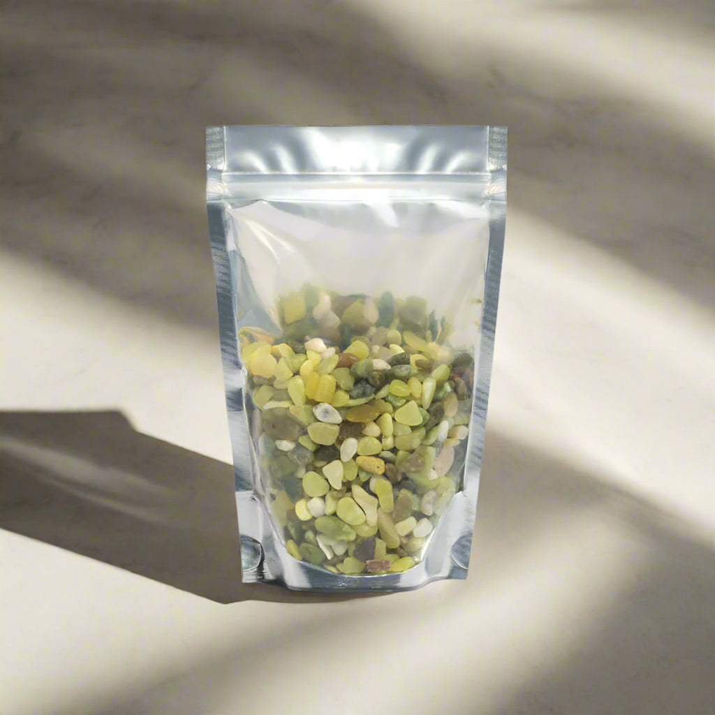 Bagged Rocks - Green Quartz Pebbles Verdant Lyfe